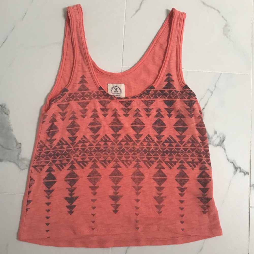 Mild Pink Aztec Tank Top
